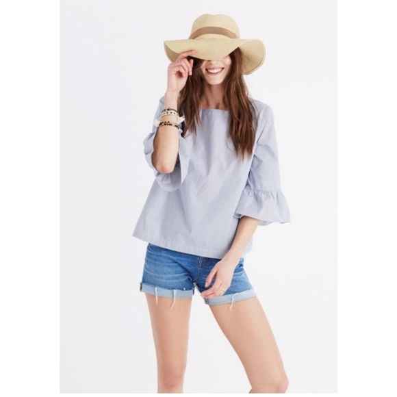 Madewell Tops - Madewell Striped Poplin Top